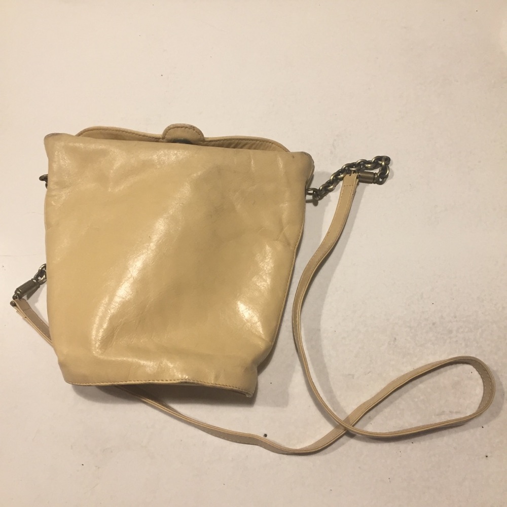 Buttercream White Hobo Crossbody Folding Bag Gem